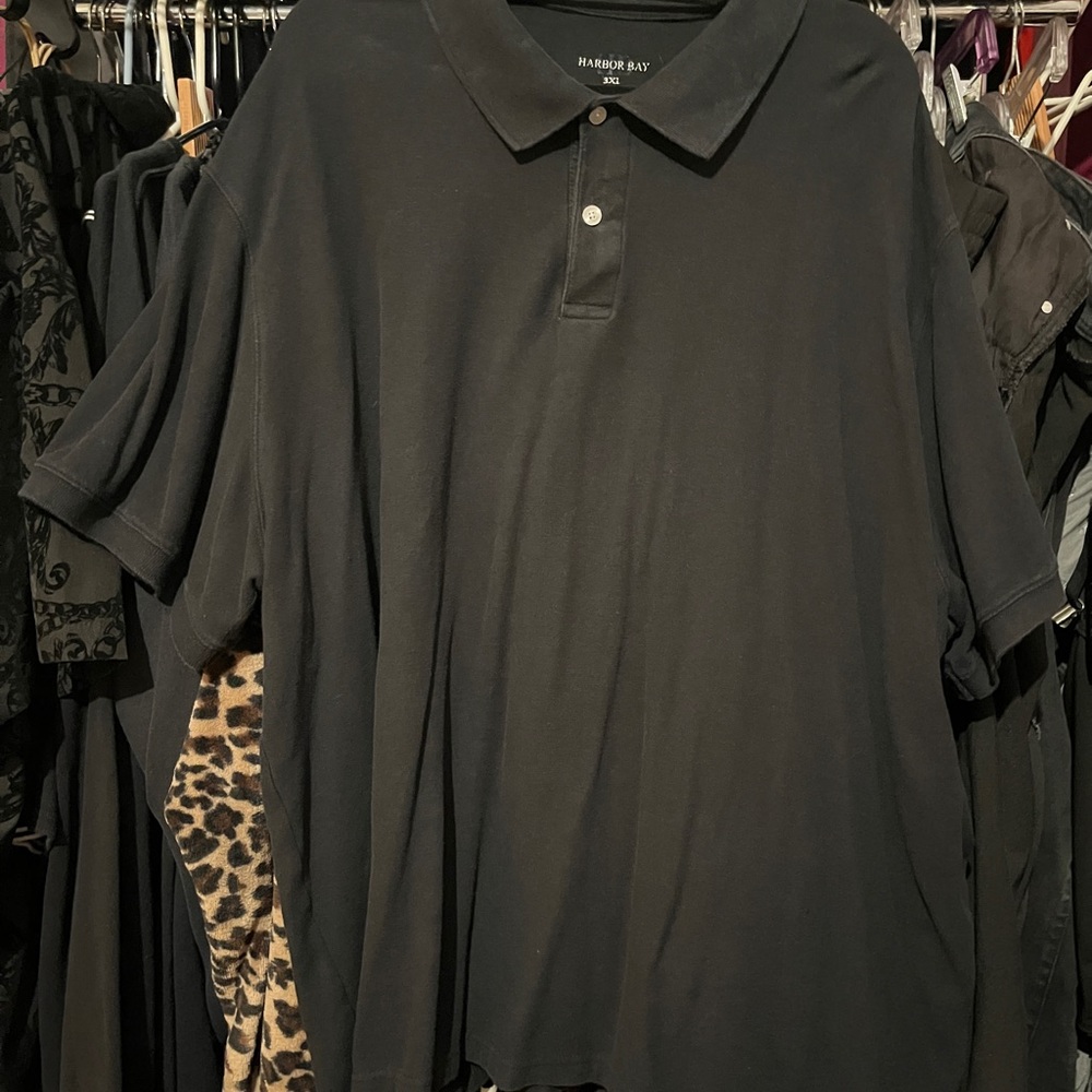 Harbor Bay Black Polo Shirt Classic Style